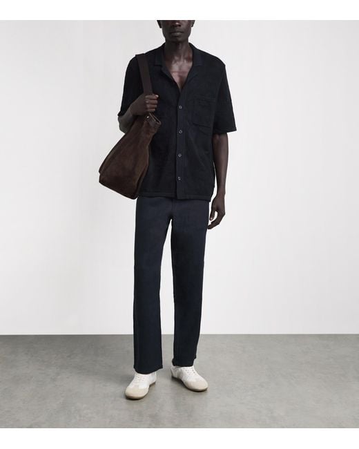 Samsøe & Samsøe Black Organic Cotton Saconald Shirt for men