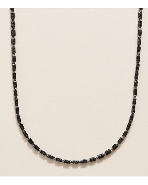 Suzanne Kalan Natural And Diamond Block-Chain Necklace for men