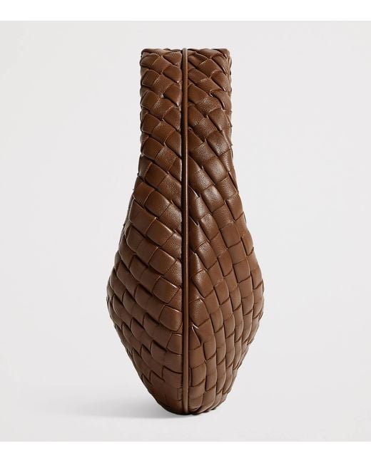 Bottega Veneta Brown Baby Leather Veneta Shoulder Bag