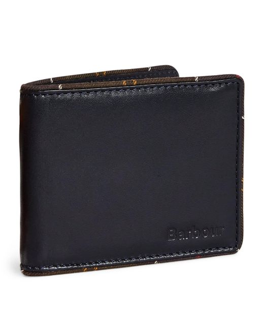 Barbour Black Leather Chatton Wallet for men