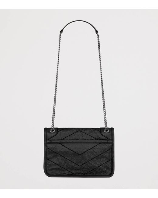 Saint Laurent White Mini Niki Chain Shoulder Bag