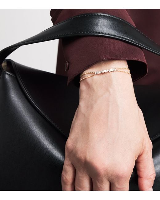 Suzanne Kalan Metallic And Diamond Classic Bar Bracelet