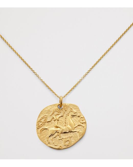 Monica Vinader Metallic Vermeil Coin Talisman Necklace
