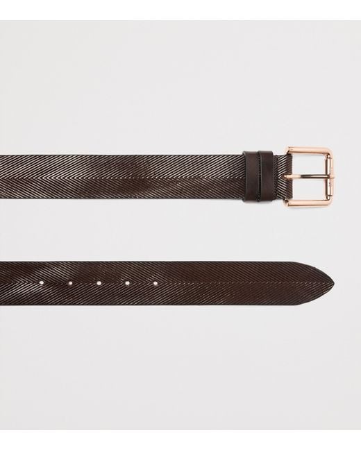 Max Mara Brown Leather Belt