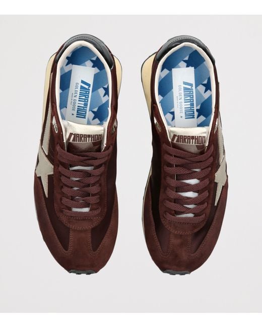Golden Goose Deluxe Brand Brown Marathon Sneakers for men
