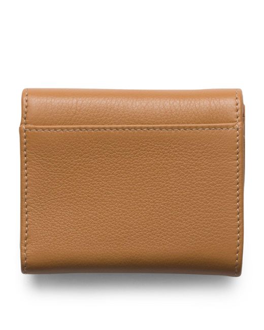 Prada Brown Small Saffiano Leather Wallet