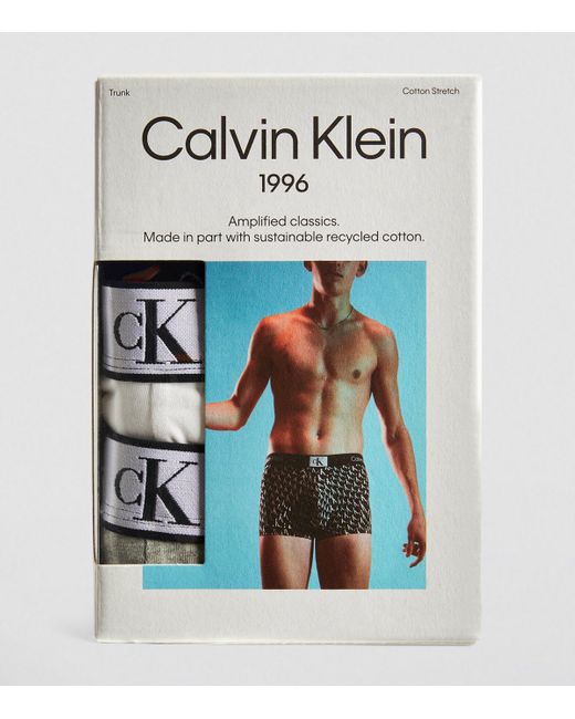 Calvin Klein White Cotton Stretch Hip Briefs (Pack Of 3) for men
