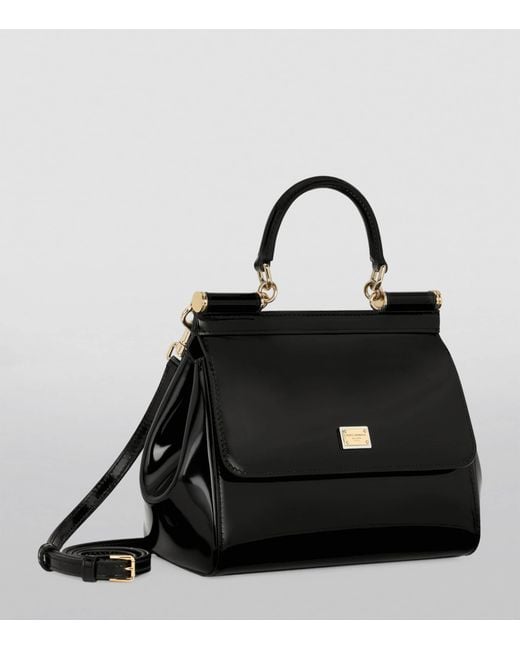 Dolce & Gabbana Black Sicily Medium Handbag