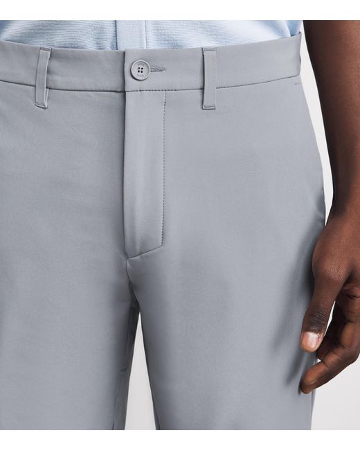 Boss Gray Commuter Slim Shorts for men
