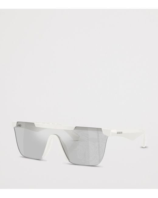Burberry Gray Injected Be4480D Rectangle Sunglasses