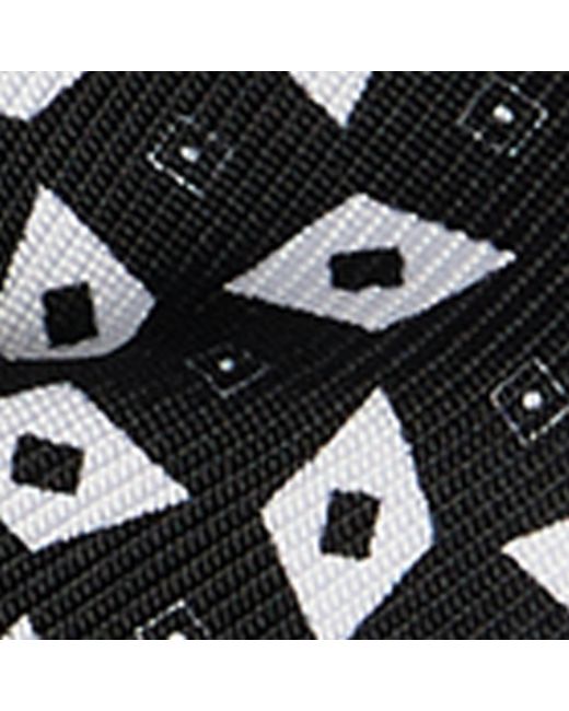 Dunhill Black Mulberry Silk Polka Dot Bow Tie for men