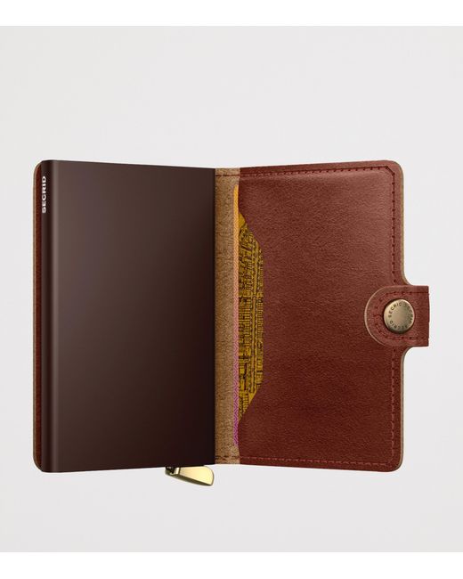 Secrid Brown Basco Leather Miniwallet for men