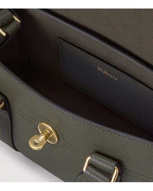 Mulberry Black Mini Leather Bayswater Top-Handle Bag