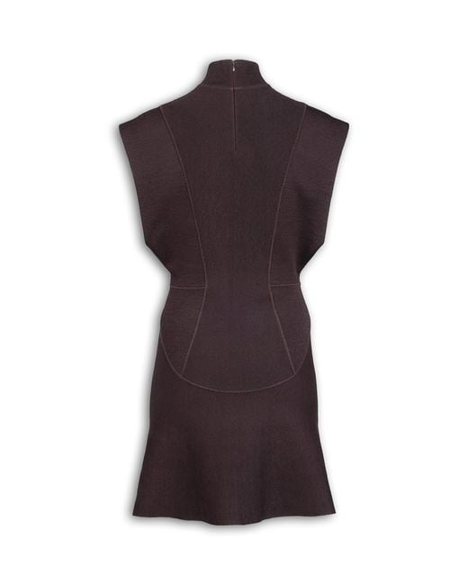 Alaïa Purple Structured Mini Dress