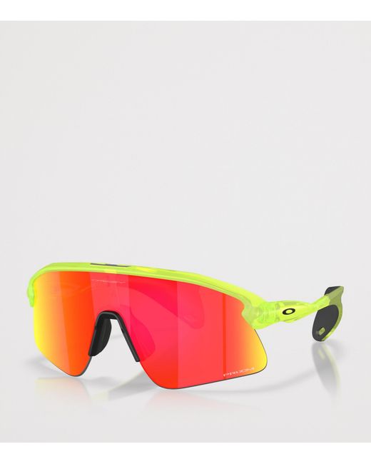 Oakley Pink Stunt Devil Rectangle Sunglasses