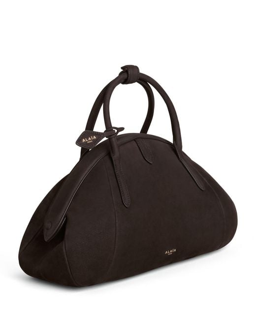 Alaïa Black Leather Purse Top-Handle Bag