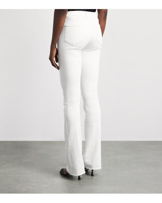 L'Agence White Ruth Straight Jeans