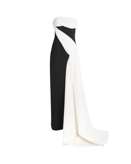 Rachel Gilbert White Strapless Orson Gown
