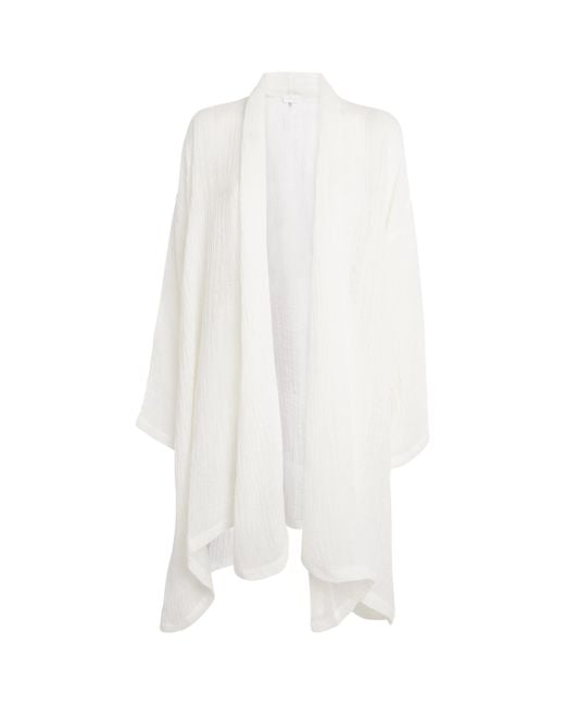 Eskandar White Linen-Blend Jacket