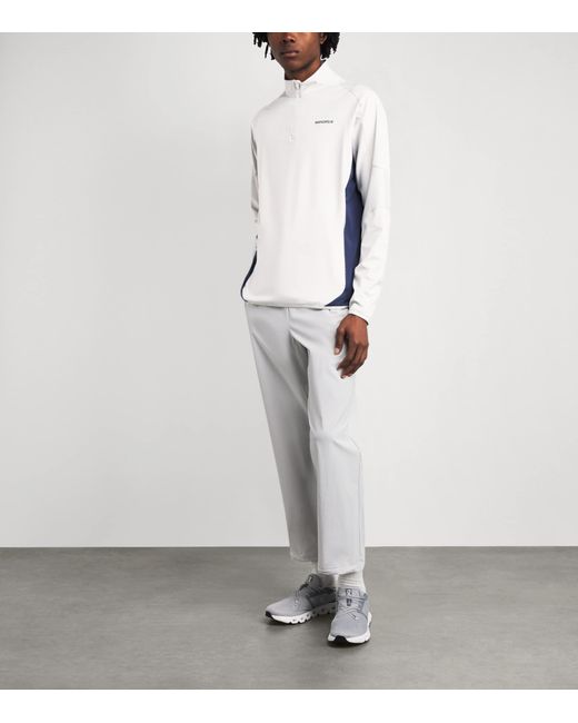Manors White Tech Quarter-Zip 2.0 Mid-Layer for men