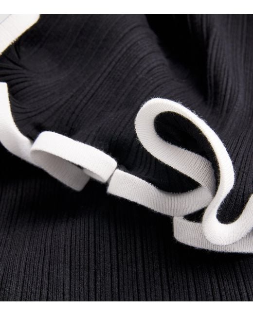 Jonathan Simkhai Black Long-Sleeve Solani Midi Dress