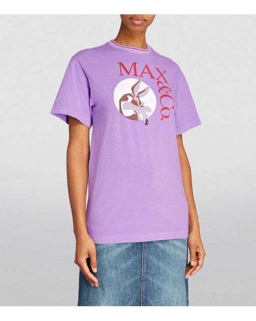MAX&Co. Purple X Looney Tunes Wile E. Coyote T-shirt