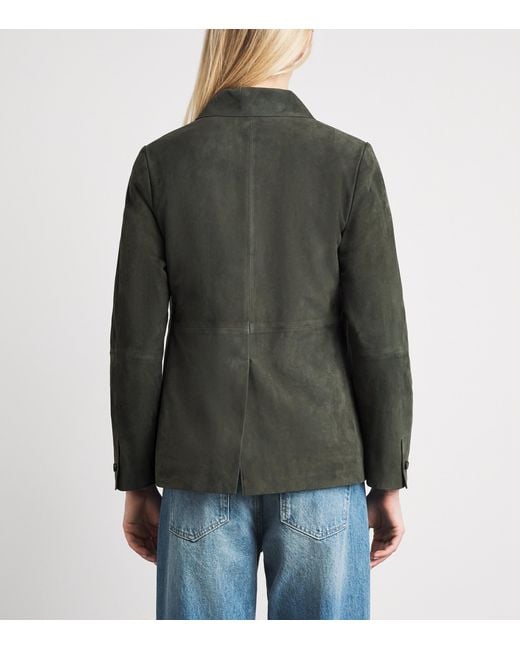 Vince Green Suede Barn Jacket