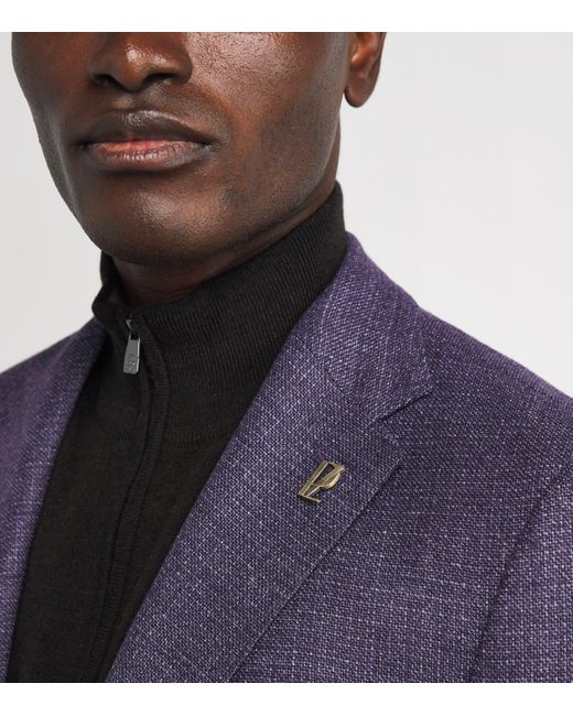 Pal Zileri Purple Wool Blazer for men