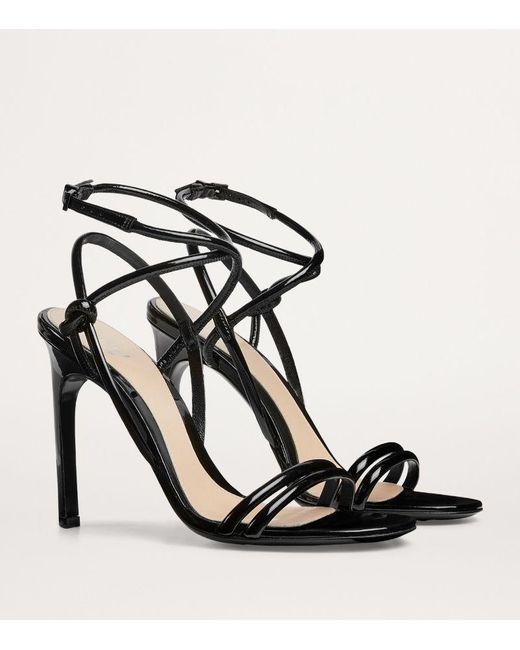 Gucci Black Leather Strappy Sandals 105