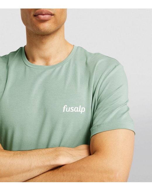Fusalp Green Adel Logo T-shirt for men