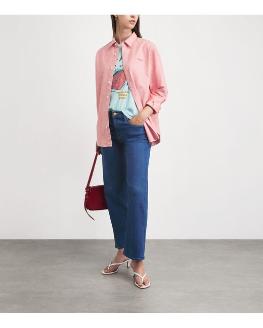 Mother Blue The Rambler Zip Ankle Jeans