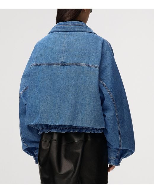 Loewe Blue Denim Bomber Jacket