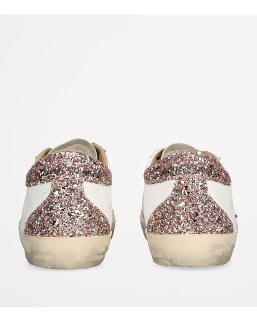 Golden Goose Deluxe Brand White Leather Super-Star Sneakers