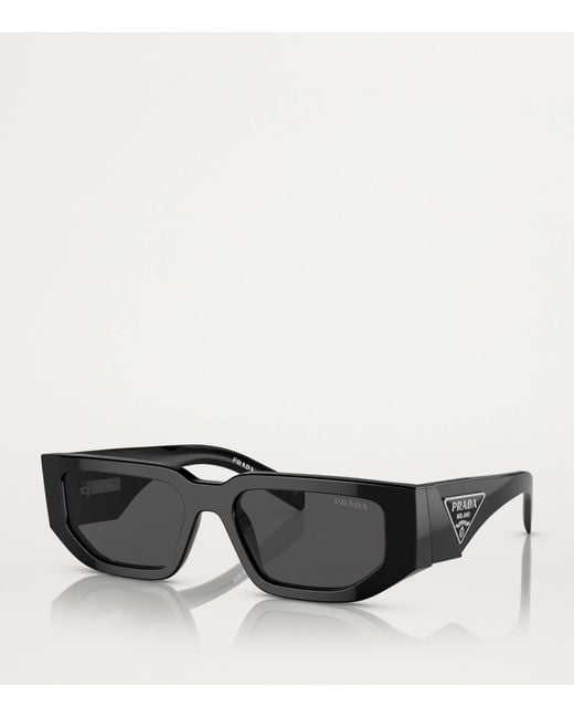 Prada Black Geometric Sunglasses for men