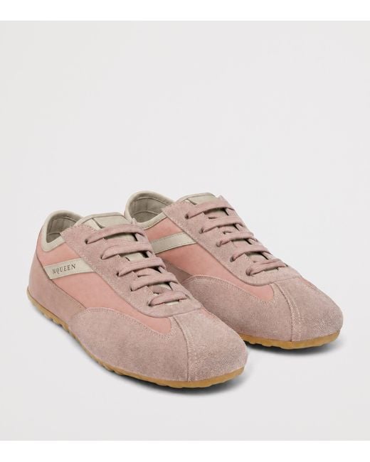 McQueen Pink Suede Boxe Sneakers