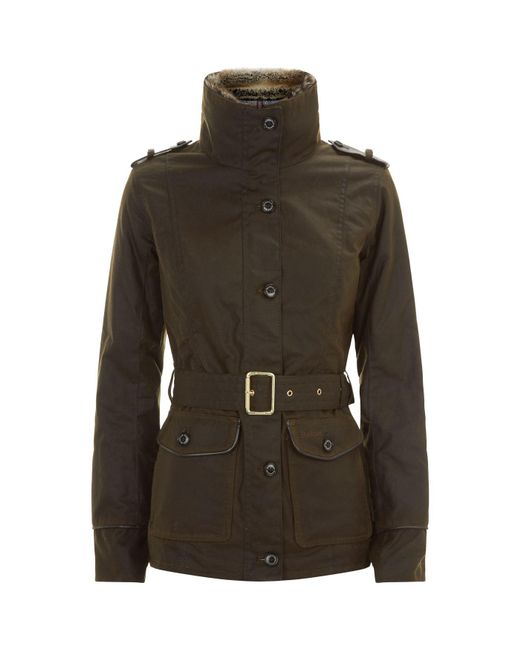 Barbour Green Stirling Waxed Cotton Jacket