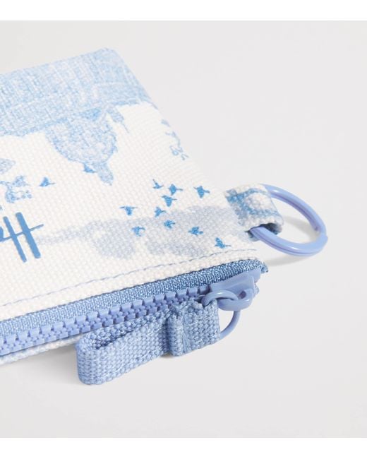 Harrods Blue Toile Coin Purse