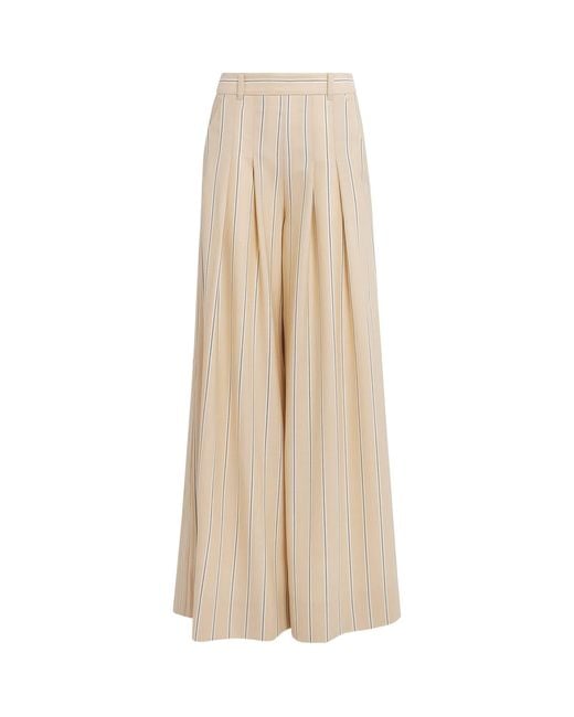 ME+EM Natural Wool-Blend Ultra-Wide Trousers