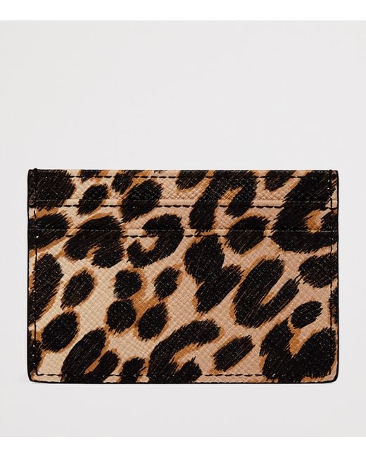 Smythson Black Panama Leather Card Holder