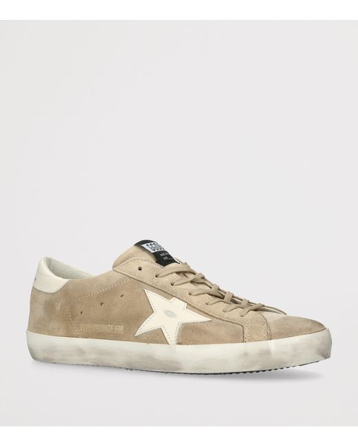 Golden Goose Deluxe Brand Natural Suede Super-Star Sneakers for men