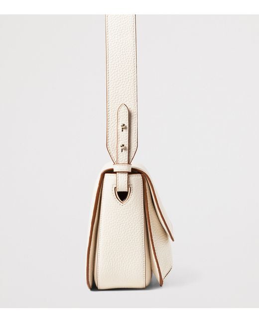 Aspinal Natural Leather Ella Grande Cross-Body Bag