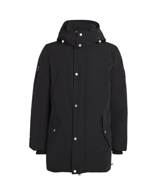 Moose Knuckles Black Down Peak Parka for men