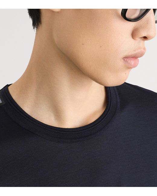 Dolce & Gabbana Black Silk T-Shirt for men