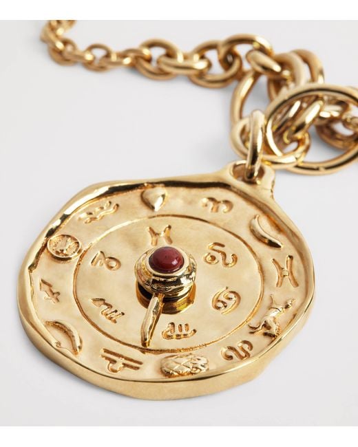 Chloé Metallic Medals Pendant Necklace