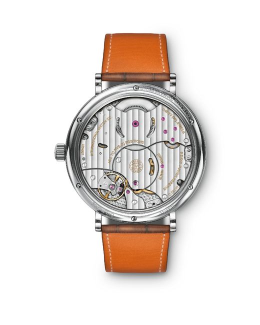 Iwc Metallic Stainless Steel Portofino Hand-Wound Watch for men