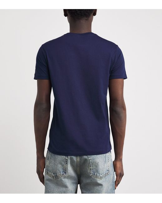 Polo Ralph Lauren Blue Cotton Logo T-Shirt for men