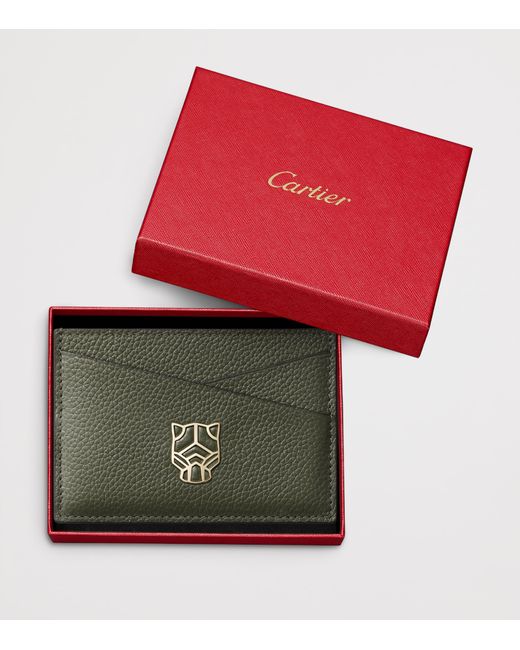 Cartier Green Panthère Graphique De Card Holder