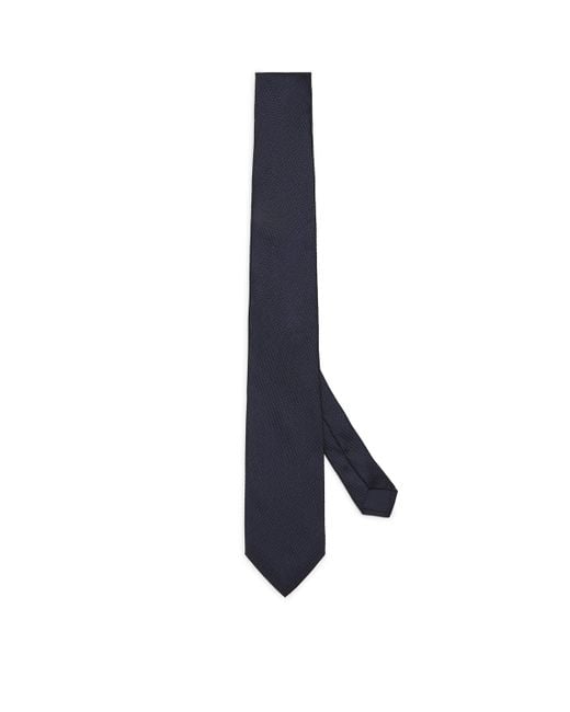 Harrods Blue Silk Jacquard Tie for men