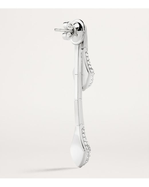 Marli New York White And Diamond Cleo Drop Earrings