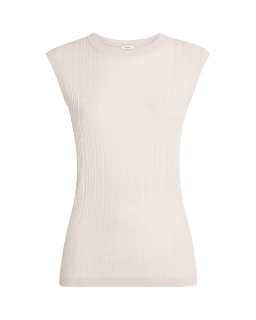 Joseph Natural Silk-Cotton Calife Tank Top